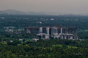 a distant view of Kannigapuram from the air