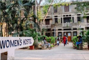 front entrance into the women's hostel bagayam