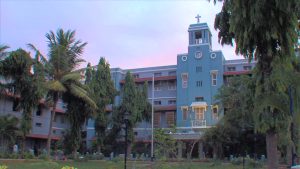 front entrance and reception of the main hospital in Vellore town centre