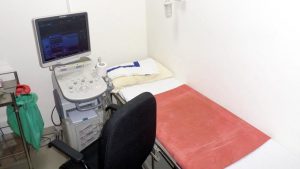 Ultrasound room in the radiology suite on its inaugruation October 2020
