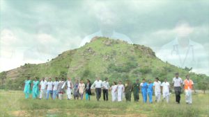 Kannigapuram site with staff vidsiting to film DVD 2104