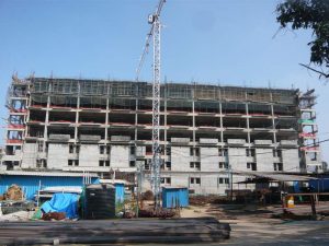 Kannigapuram new CMC hospital building construction in January 2018