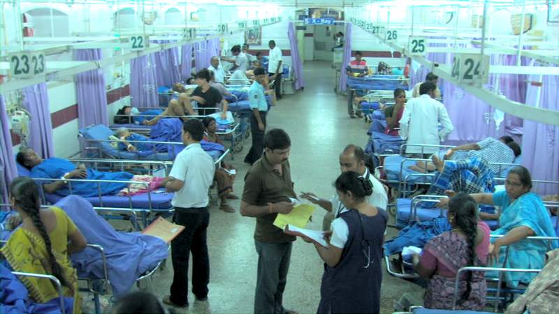 emergency department or casualty in CMC full of patients
